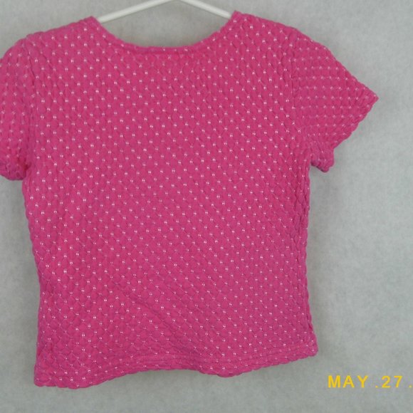 Ally B. Short Sleeve Size 6X Kids Girls Pink Shirt - Picture 6 of 6